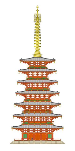 東大寺東塔は高さ68メートル　奈良時代創建、1世紀の論争決着