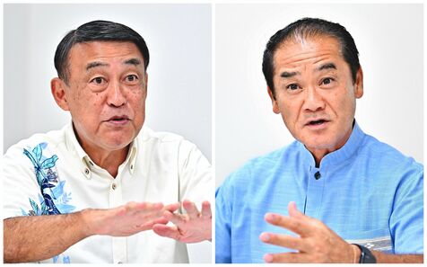 【宜野湾市長選】 政策や政治姿勢、立候補表明の2氏に聞く