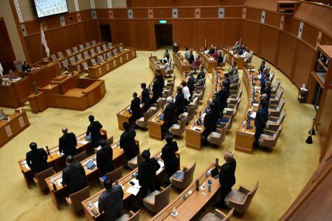 自民・無所属の会、百条委設置動議を提出　県の米ワシントン事務所問題巡り　沖縄県議会最終本会議